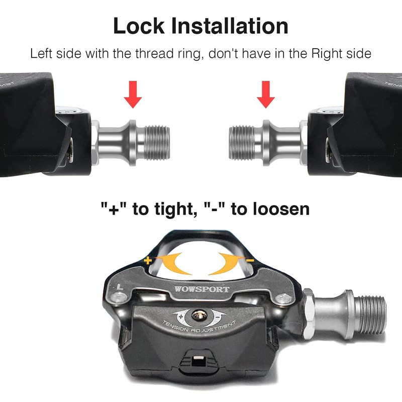 WOWSPORT SPD SL Road Bike Pedals with Cleat,Compatible with Shimano