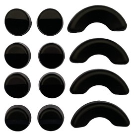 Acclaim Bowls Umpire Wedges Black Solid Rubber 12 Set 4 Oval 8 Small Round