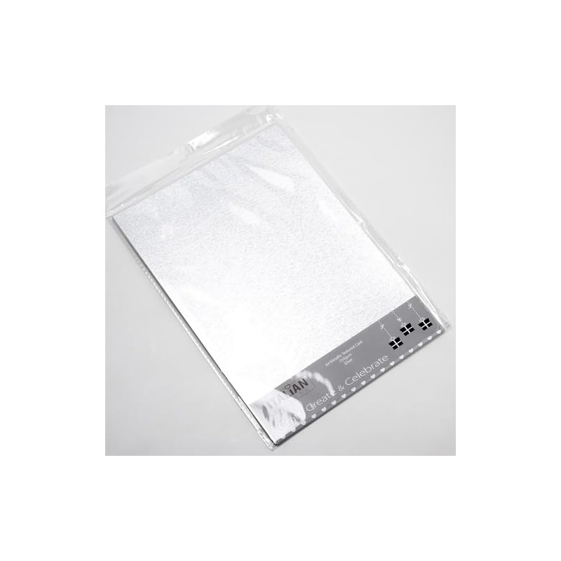 Italian Options 250GSM Metallic Textured Card Craft Paper 10 Sheets,