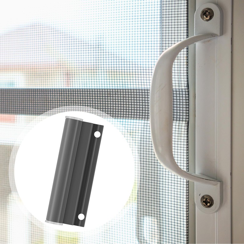 CroBlissful 4 Sets Hinge Leaf for Screen Doors Gray Upper