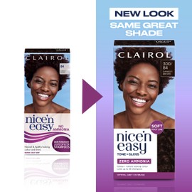 Clairol Nice'n Easy Tone+Gloss Semi Permanent Hair Dye - 300/84 Darkest Brown