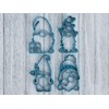 4 Piece Christmas Garden Gnome Cookie Cutter Set - Includes