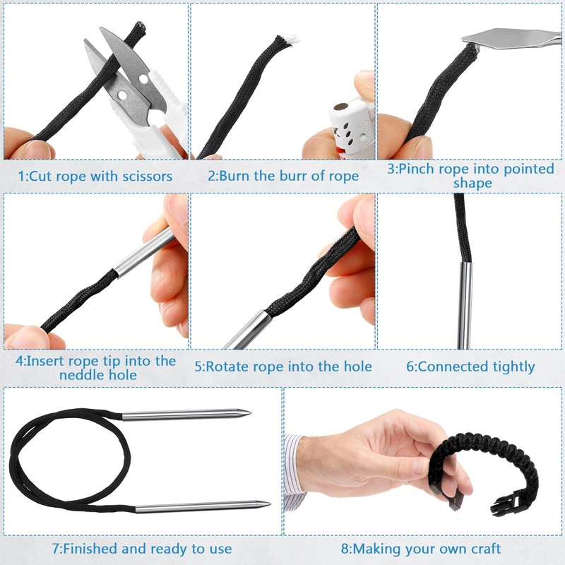 Shimeyao 12 Pcs 2026 Update Paracord FID Knotter Tools Set