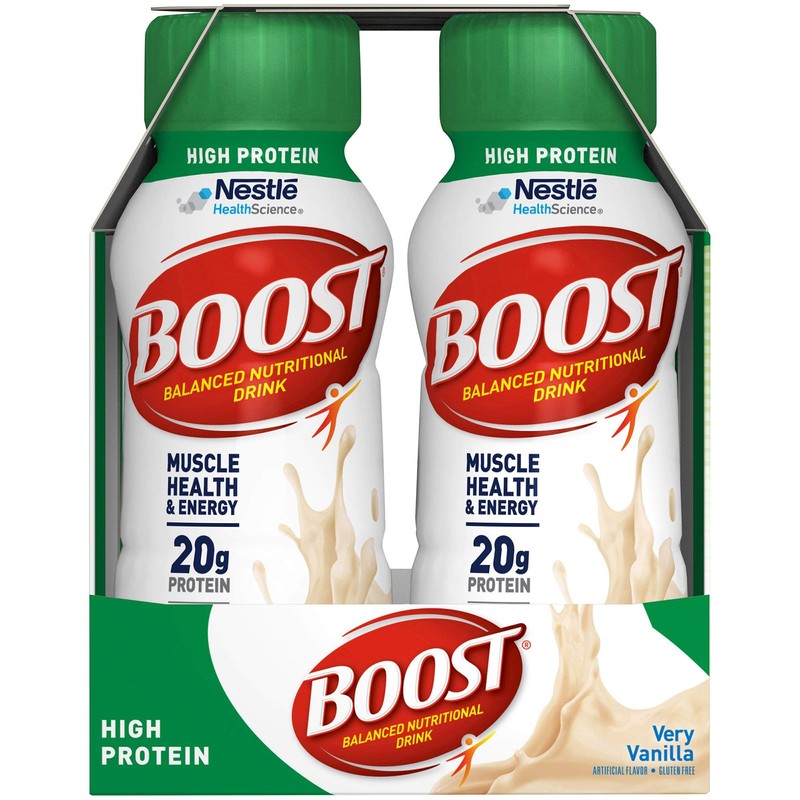 BOOST High Protein Balanced Nutritional Drink, Very Vanilla, 8 Ounce