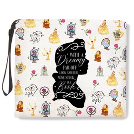 Beauty Inspired Makeup Bag Fairy Cosmetic Travel Bag Zipper Pouch Skincare Bag Book Lovers Gifts Toiletry Bag Christmas Birthday Bookish Gifts Beauty Bag for Women Best Friends Girlfriend Wife Aunt