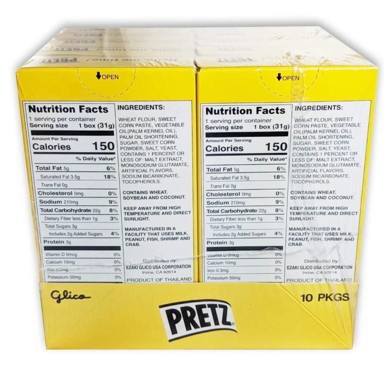 Glico Pretz Sweet Corn Baked Snack Sticks - 1.09 ounce