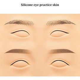 Piel de Práctica para Microblading Delineador de Cejas Maquillaje Permanente Silicona Práctica Piel Tatuaje Entrenamiento Piel Falsa para Principiantes Y Profesionales 26,4 X 15,5 X 0,2 Cm