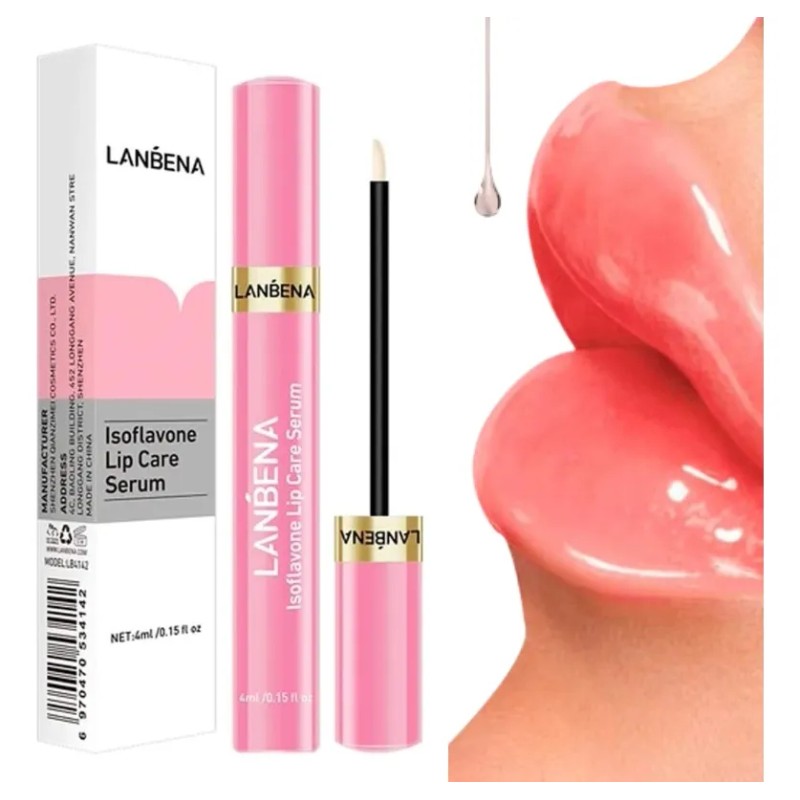 Serum Labial Lanbena Hidratante y Voluminizador con Isoflavonas 4mL