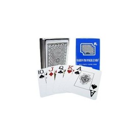 Marion Pro Jumbo Index - 100% Blue Plastic Poker Playing Cards
