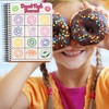 36PCS Donut Party Favors 24 Tattoos Sticker 12 Stamp Set