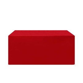 Hiasan Red Waterproof Fitted Tablecloths 1 Pack, 30 x 72 Inch Tear Resistance Rectangle Table Cloth for 6 Foot Tables, Polyester Table Cover for Trade Show, Craft Show, Banquet, Wedding, Parties