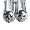 1 inch / 25mm Skull Chrome Rubber Hand Grip Motorcycle