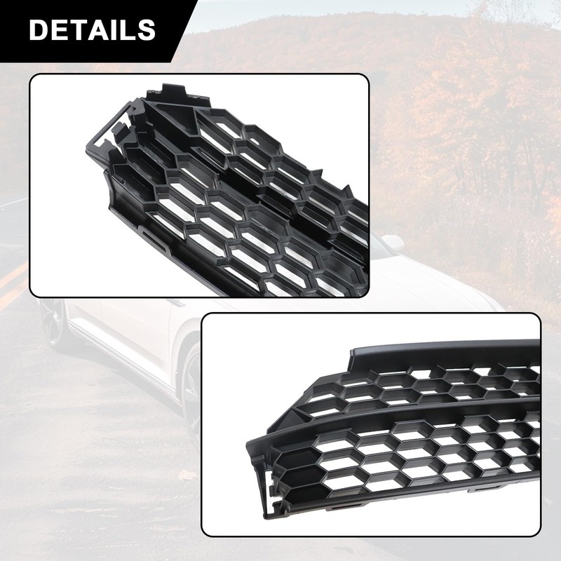 SecosAutoparts Front Bumper Lower Grille & Foglight Grill Cover Compatible