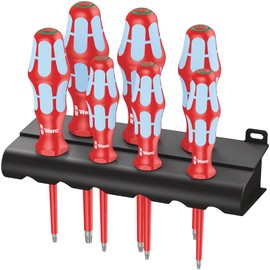 Wera 3167 i/7 VDE Insulated Torx Screwdriver Set Stainless Steel + Rack 7-Piece