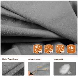 Leader Accessories Windproof Upgraded Travel Trailer RV Cover Fits 16'-18' Camper 300D Top Premium Fabric