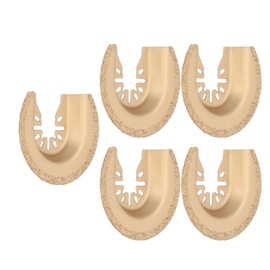 5 Pieces Semicircular Oscillating Saw Blade Cutting Surface Oscillating Multi Tool Electrophoresis Oscillating Tool Accessories