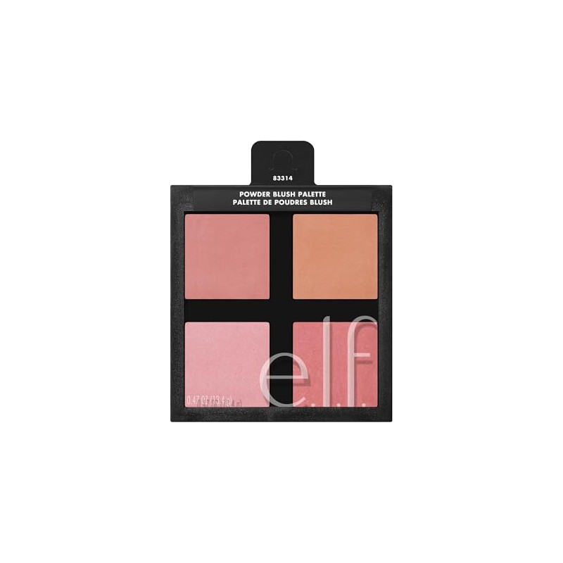 e.l.f. Cosmetics Powder Blush Palette, Four Blush Shades for Beautiful,