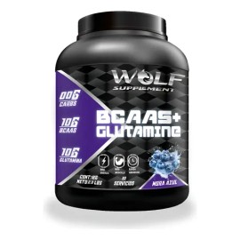 Aminoácidos Bcaas + Glutamina Wolf 1kg Varios Sabores
