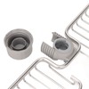 Faucet Storage Shelf Aluminum Plastic Two Containers with Towel Rod