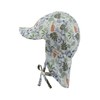Sterntaler Boys' Peaked Cap with Neck Protection Printed with Leaves
