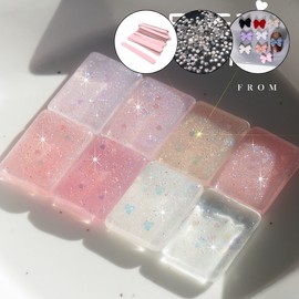 From the Nail Exciting Kawaii Magnet Gel + 30 Parts / 프롬더네일 두근두근 카와이 자석젤+파츠 30개