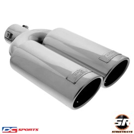 DC Sports EX-2012 Universal Bolt On Exhaust Tip Fits 1.5" - 2.25" Pipe - Qty 2