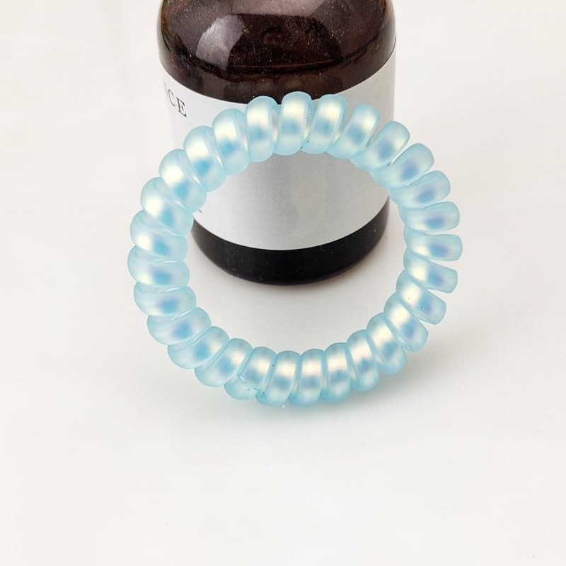 HONAMWINPRO Hair Ties Brown Grey Blue Red Green Black SIX