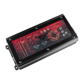 Black Diamond DIA-K1X Car Audio Amplifier 1 Channel, Monoblock Amplifier, Class D, 1000 Watts RMS @1-Ohm, 3000 Watts Peak, Acrylic Window with Red LED Lighting, Remote BASS Knob Included