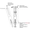 Prime-Line N 6729 5-5/8 In., Bi-Fold Door Top Guide Rod,