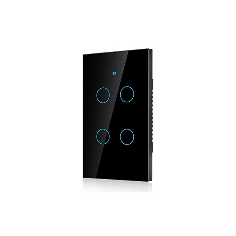 Apagador WiFi Inteligente de Pantalla Táctil, Control de Voz, Luz
