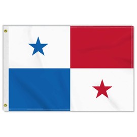 2×3 FT Panama Flag, Medium 60×90CM 150D Panamanian Outdoor Banner,Double Side Printing American Decor For Patio Garden With Brass Gromment