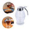 Nikou 200ml Acrylic Honey Dispenser, No Drip Syrup Dispenser Transparent