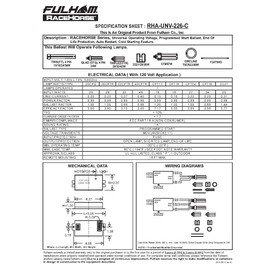 Fulham Lighting Fulham Racehorse CFL Ballast, RHA-UNV-226-C , White