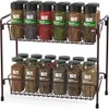 SimpleHouseware Countertop Spice Rack 2-Tier Kitchen Spice Organizer Storage Shelves, Bronze