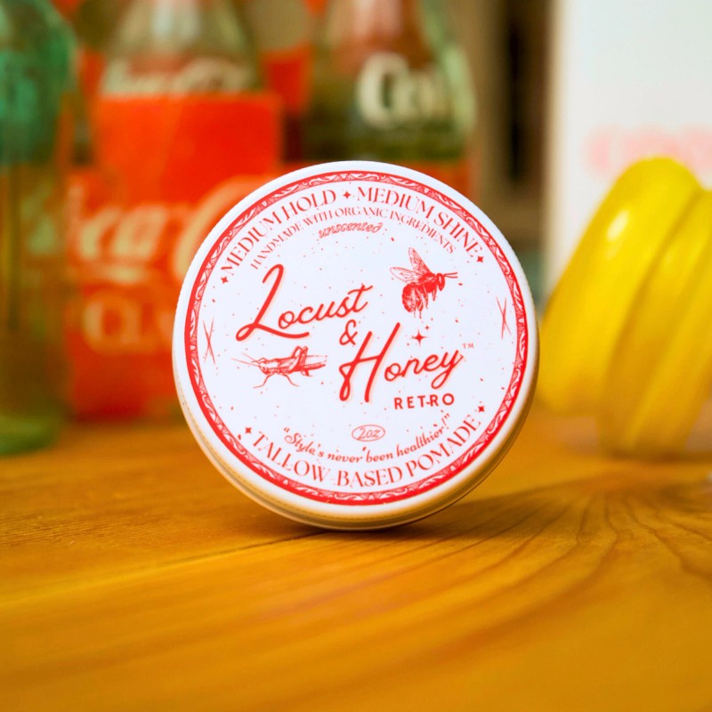 The Retro-ORGANIC Tallow-Based Pomade 100% Natural, Uncented *Medium Hold &Shine