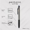 Pentonic GR-T Retractable Gel Pens, 10 Count, Blue Ink, 0.7