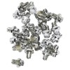 Car Wheel Rivets, 25pcs Plastic Silver Replacement Nuts for AH