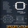 Flush Mount LED Pods, Nirider 2PCS 84W Bumper Lights 5