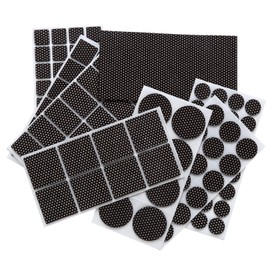 Non Slip Furniture Pads - Furnigear Premium 129 Pack Furniture Grippers Adhesive Furniture Felt Pads, Silicone Points Surface Keep in Place Furniture - Best Floor Protectors