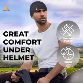 French Fitness Revolution Helmet Liner Sweat Wicking Skull Cap Beanie. Ultimate Performance Moisture Wicking. Fits Under Helmets