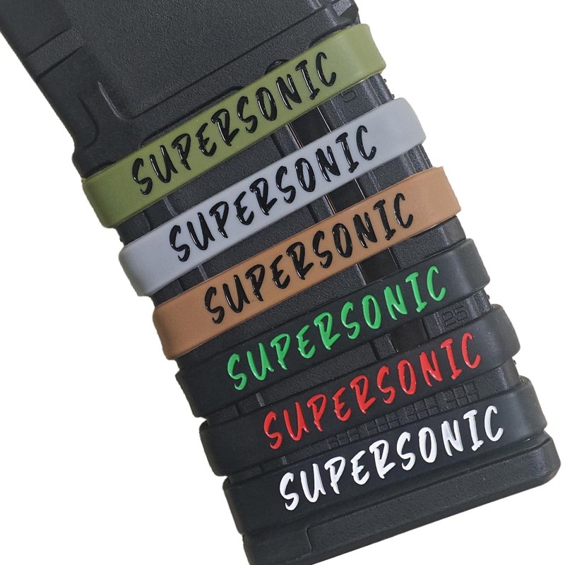 12 Pack Magsaddle Supersonic Magazine Marking Bands Supersonic Ammo Caliber