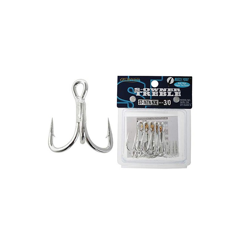 Owner ST-76TN Treble - Size: 3/0 - 6 Pcs Per