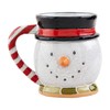 Mud Pie Christmas Stoneware Mug, Snowman, 12 oz