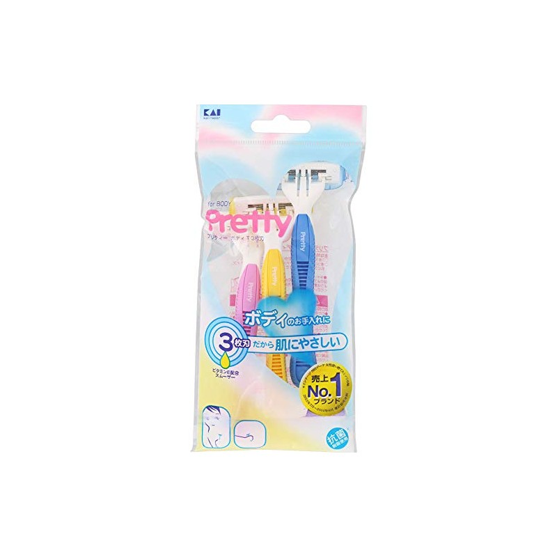 GA0007 Pretty Body T 3 Blades Pack of 3