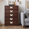CPELLESSE 6 pcs Butterfly Cabinet Knobs, Crystal Cupboard Pulls Kitchen