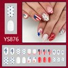 4th Of July Press On Nails Short Almond Fake Nail