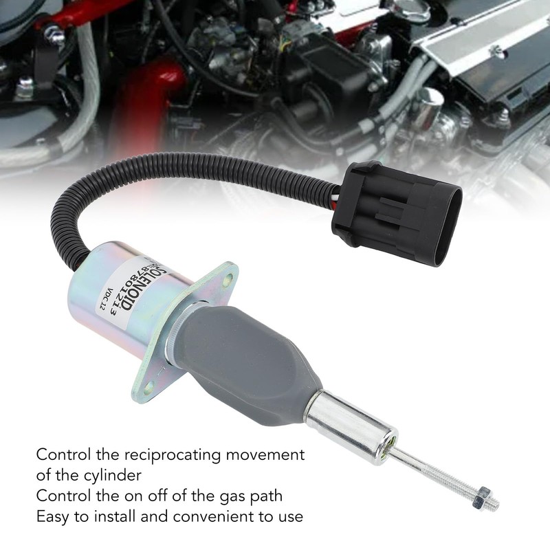 Fuel Shut Off Solenoid, High Sensitivity Replacement 12V for Cummins