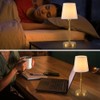 HISEEGO Wireless Table Lamp – Gold Retro Metal Design, Warm