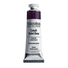 Williamsburg Artist Oil Colors by GOLDEN, Cobalt Violet Deep, 37 ml tube, Professional Oil Paint, Semi-Transparent