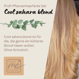 Professional Plant Hair Colour Set Cool Sahara Blonde in 2 Steps